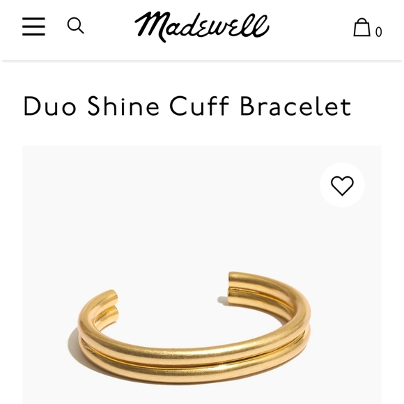 Madewell Jewelry - Madewell Duo Shine Cuff Bracelet